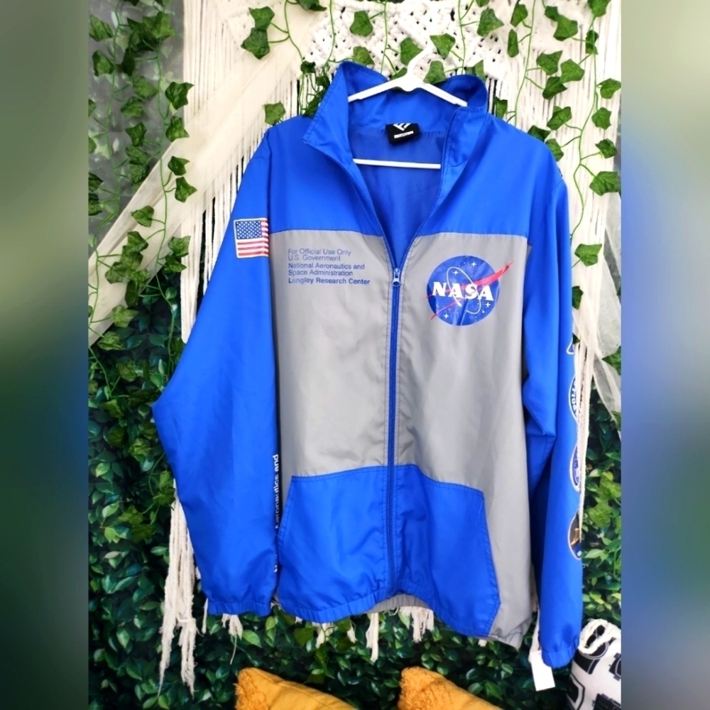 Mens NASA Windbreaker Jacket